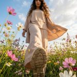 پرامپت عکس دختر در طبیعت